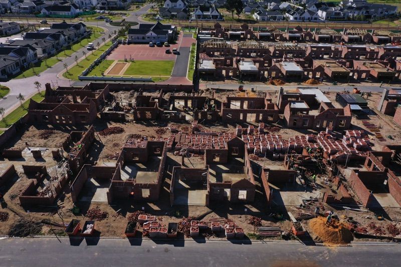 Mutible Roofs in new development